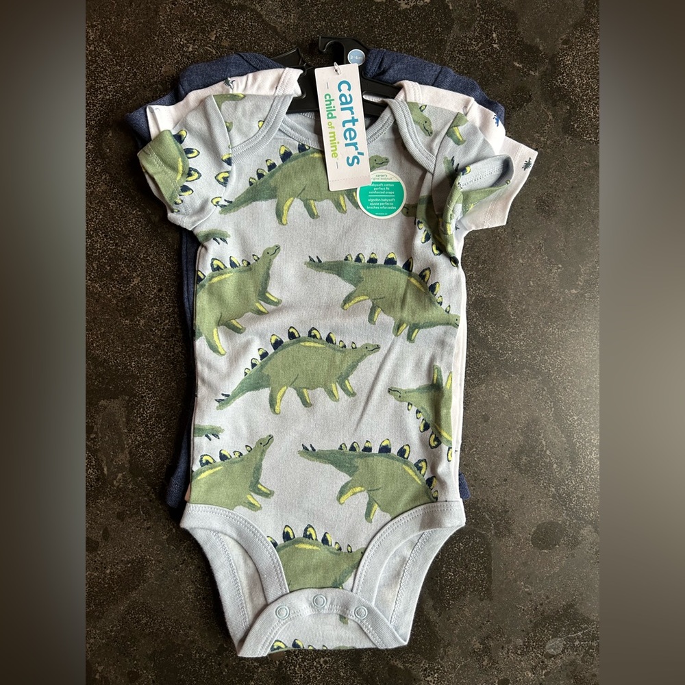 Carter's | Child of Mine Baby Onesies 3-Pack Size 3-6 Month - Picture 5 of 8
